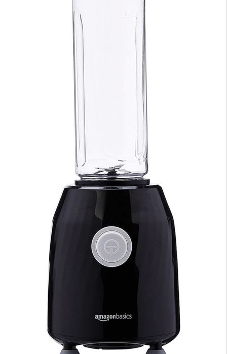 Amazon Basics - Blend & Go Smoothie Maker 600ml 600W Black