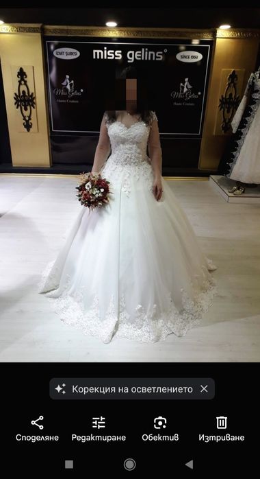 Булчинска рокля шита в Турция