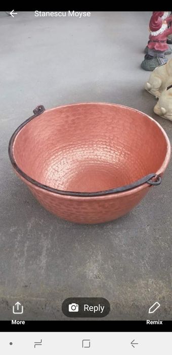 Vand cazane de tuica din cupru alimentar are 130l cu fundu de 3mm pere