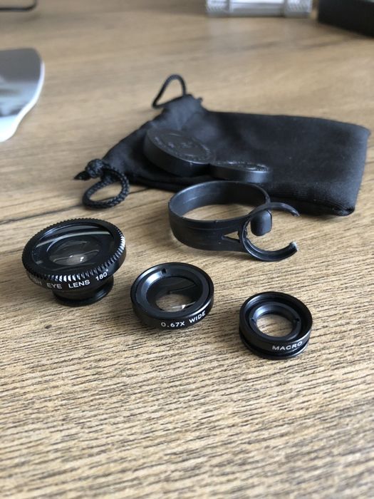 3 lentile telefon. Macro,wide, fisheye