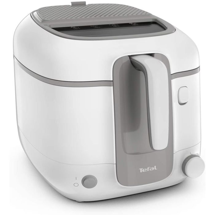 Фритюрник Tefal Super Uno Access FR3100, 1800W, 1,5 кг, регулируем термостат, Бял/Сив