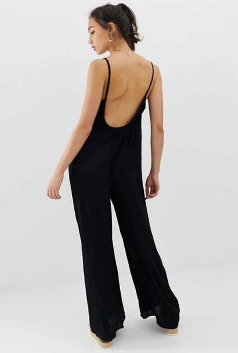 Salopeta model wide cu spate decoltat Asos - marime 36 (S)