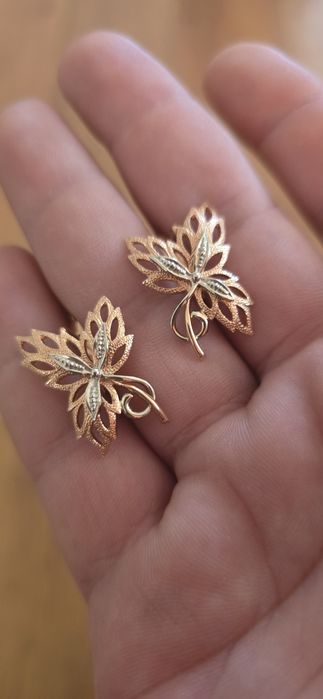 Cercei aur 14k  Rusia