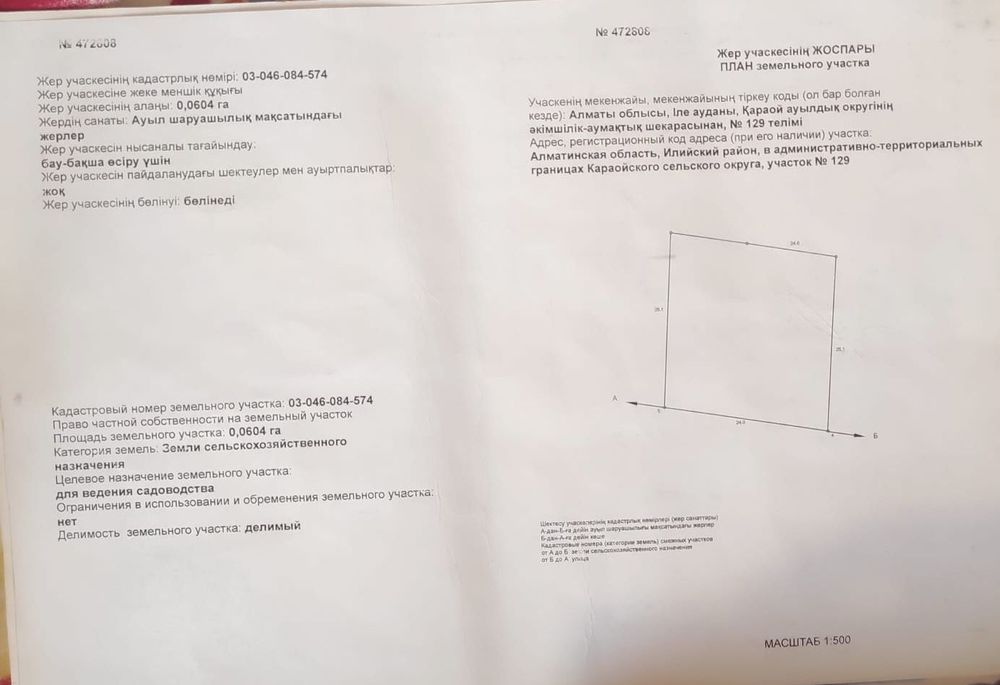 Срочно продам участок 6.3 сот.