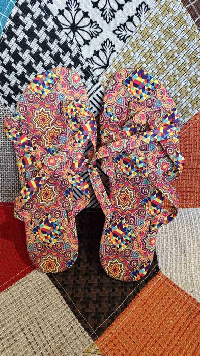 Нови бохо дамски джапанки/чехли р-р 41