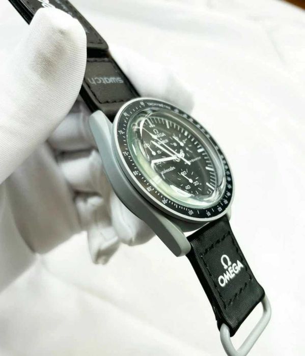 Ceas SWATCH X OMEGA MISSION TO THE MOON Chronograf Superb Nou 2025 !!