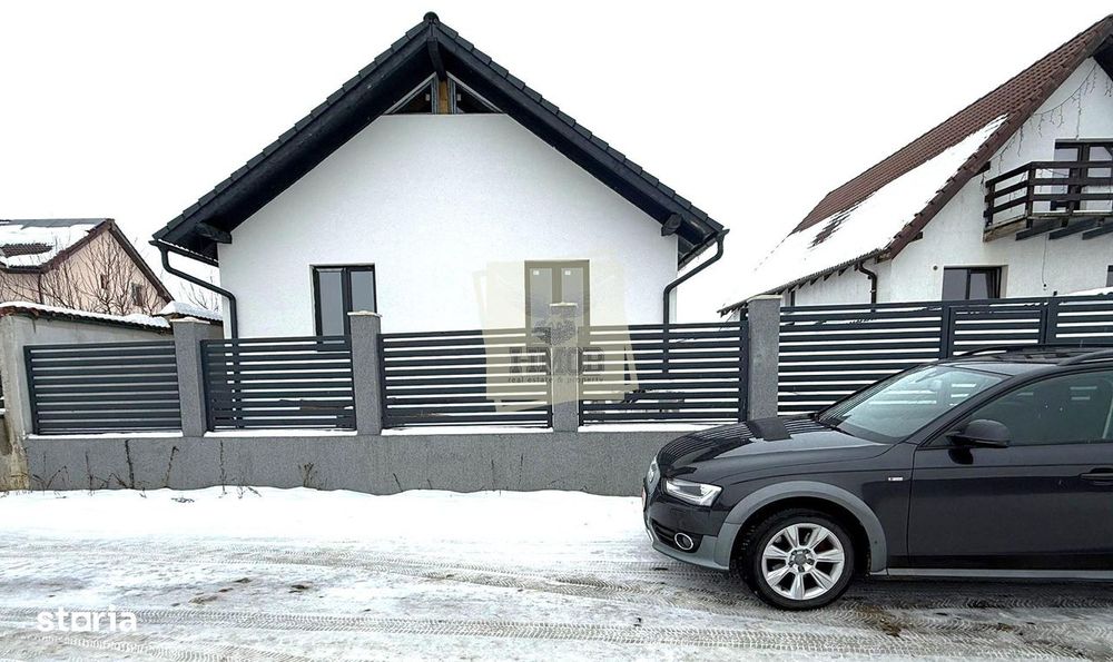 Casa individuala 4 camere 2 bai teren 500 mp la 8 km de Sibiu