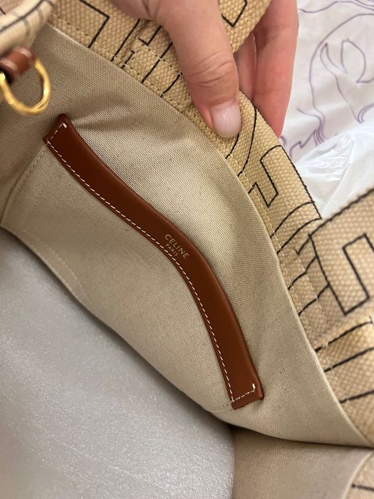Светла лятна чанта celine