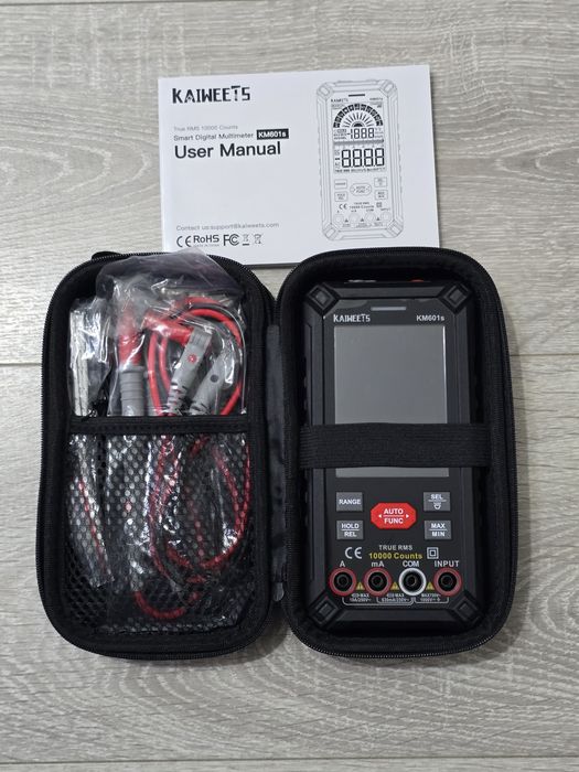 Multimetru Digital KAIWEETS KM601S – 10.000 Counts, True RMS