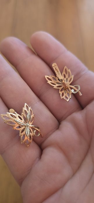Cercei aur 14k  Rusia