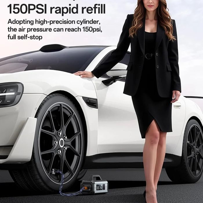 YESIDO VC13 – Пуско-зарядка, насос и пауэрбанк в одном 10000mAh