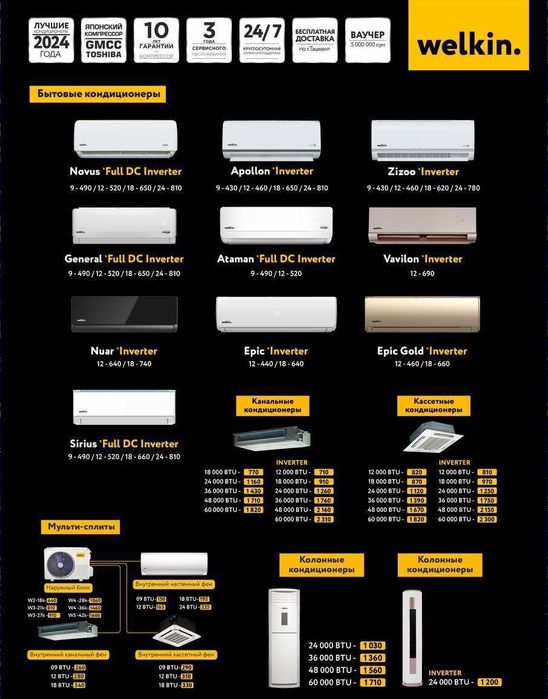 Кондиционеры в продаже