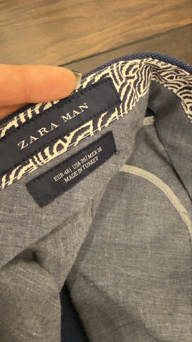 Costum Zara bleumarin marimea 52