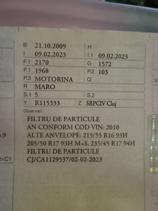 Volkswagen Passat B6 model 2010