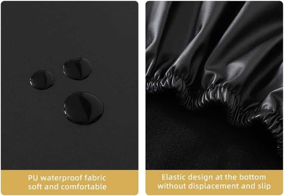 НОВИ! Комплект от 6 бр. XL калъфи за столове от PU кожа, водоустойчиви