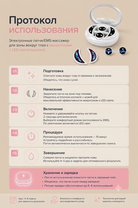 EMS- массажер для глаз и лица