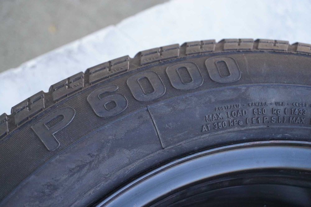 Оригинална Резервна Джанта и Оригинална Пластмасова Стойка за Mercedes W210 71/2x16H2/ET41/Гума Pirelli P6000 215/55/16/3мм Грайфер
