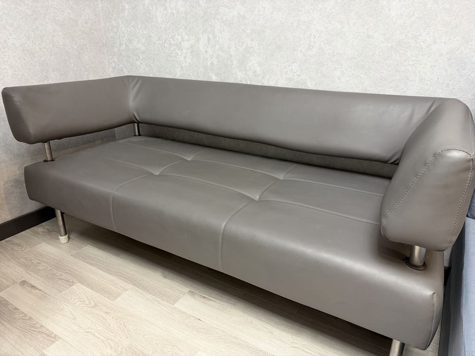 Диван офисный серый