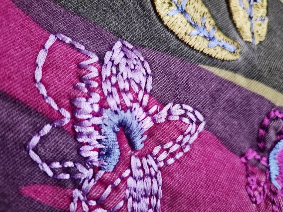 fustă cu broderie, Flo&Jó, L ,comodă și moale,M