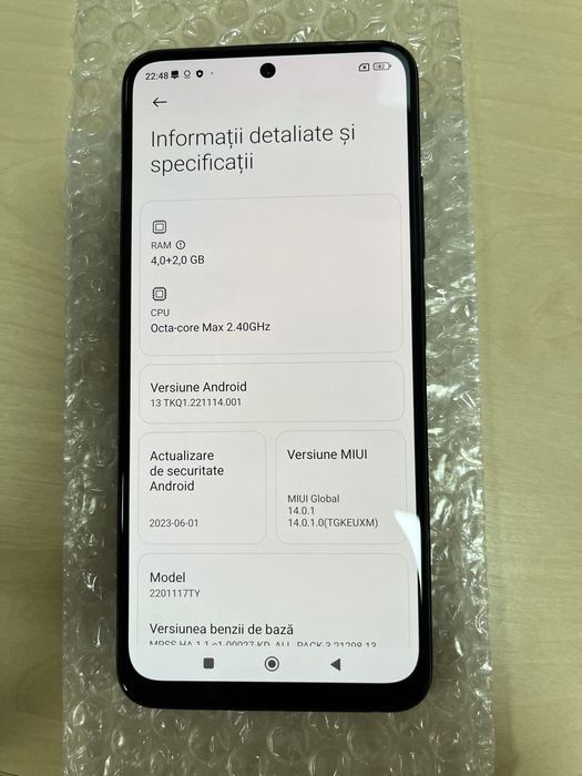 Xiaomi Redmi Note 11 128GB Grey ID-mzv554