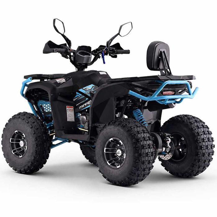 Atv 125cc MNR Troodon Deluxe 8" semi-automat 4T benzina negru/albastru