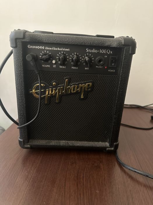 Chitara Harley Benton Extreme-76LH BK si amplificator Epiphone Studio-10EQx