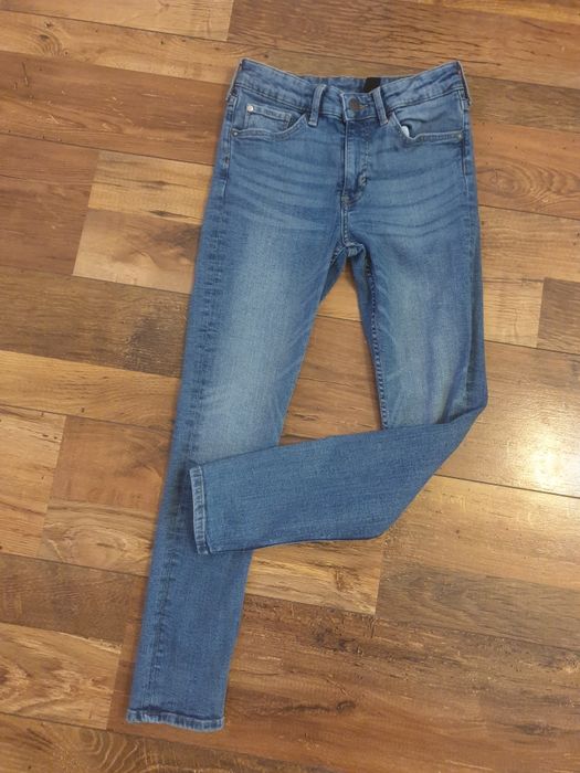 Pantaloni jeans/blugi slim fit pentru baieti, marca H&M,l 11-12 ani