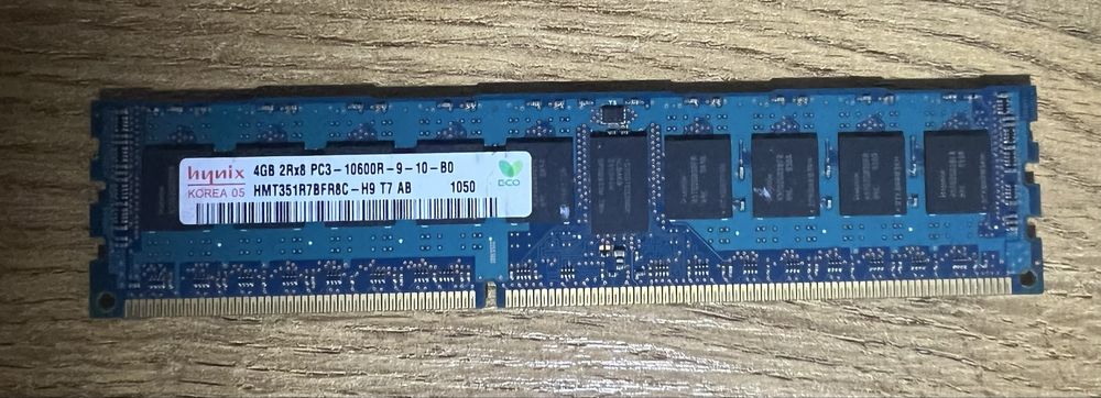 Оперативная память серверная 4Gb DDR3 PC3 10600R ECC Registered