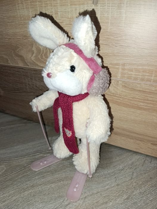 Зайчик на лыжах фирма mingren teddy bear