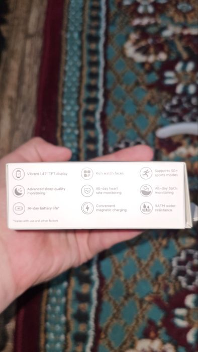 Xiaomi Smart Band 8 Active aqlli soati sotiladi, rangi oq.
Plombasi oc