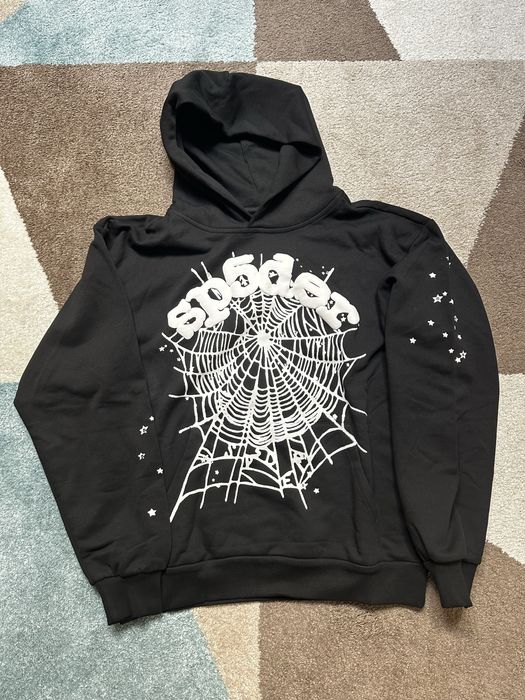 Sp5der OG Web Hoodie Black / M