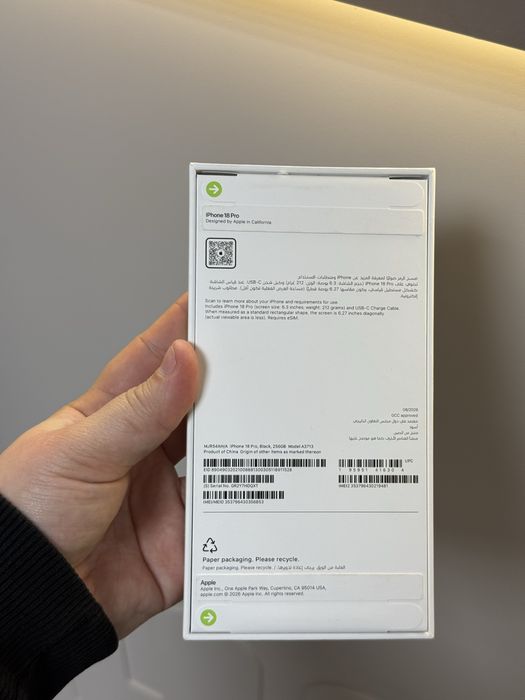 Продам iPhone 18 pro/256gb/Black