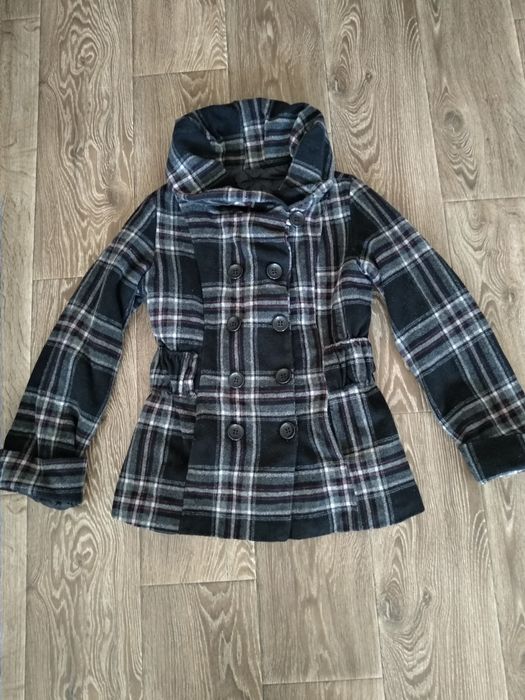Карирано палто р. М