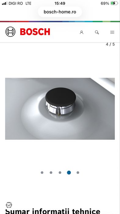 Aragaz incorporabil bosch PCP615B90E