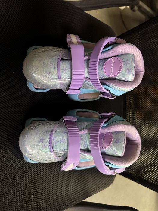 Patine cu rotile Byox Little Beetle Frozen, roți cu două rânduri, 26-29, fete, VIOLET