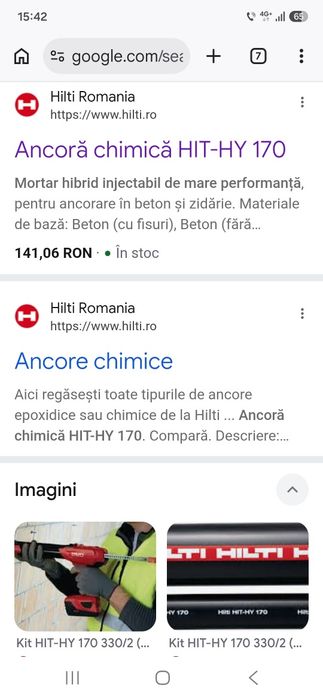 Ancora chimica hilti hit hy 170