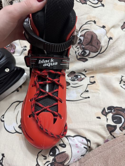 Коньки black aqua
