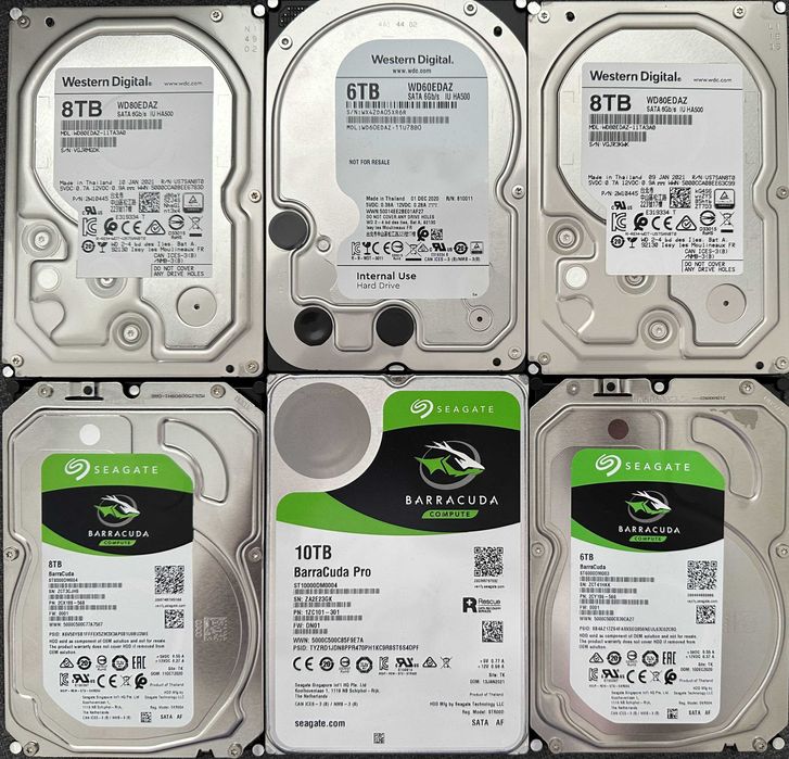 Hard Disk Western Digital 8TB 3.5" SATA III – Shucked – Testat 100%