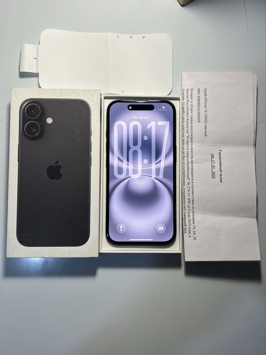 iPhone 16 256GB, 98% на гарантии