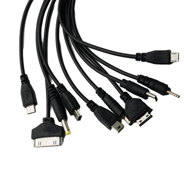 10în1: cabluri încărcare Nokia, LG, Sony, Ipod, Motorola, Samsung etc