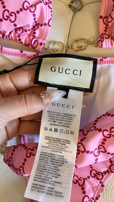 бански бикини S/M/L* Gucci PINK TECHNICAL **floral