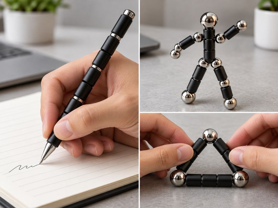 Магнитна химикалка Fidget Pen – комплект в подаръчна кутия