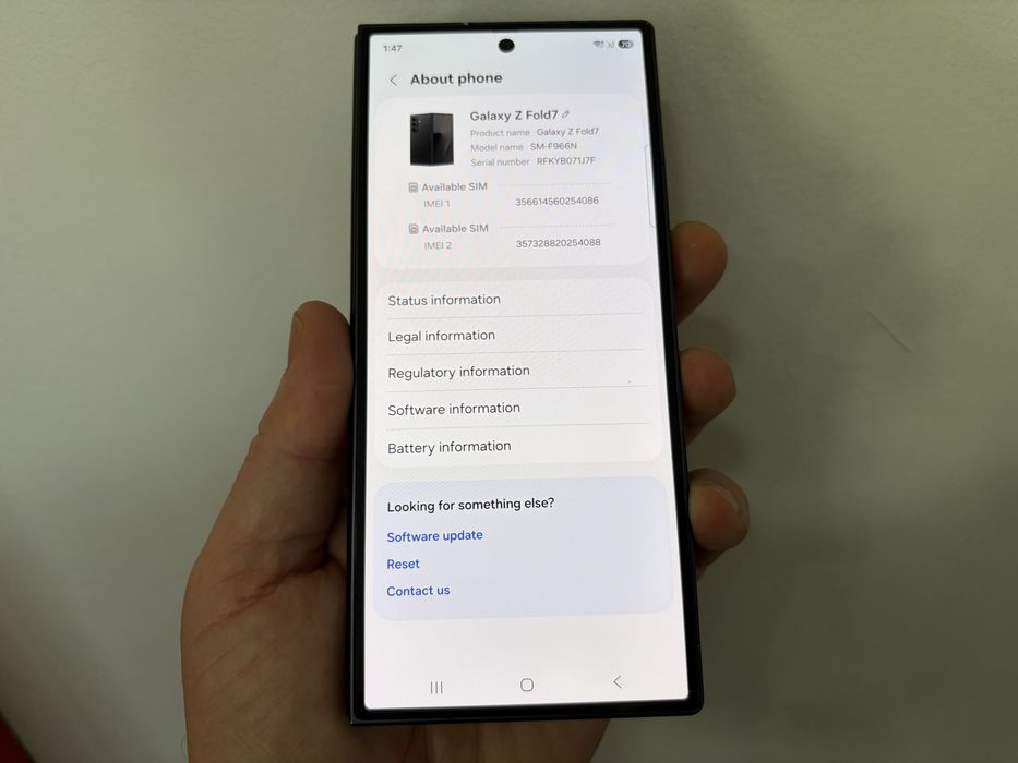 Samsung Galaxy Z Fold 7, 256 gb, 12 gb ram, 5G, Black