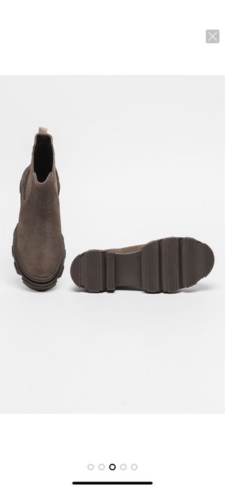 Ghete piele intoarsa si interior piele, MUSK, marime 38