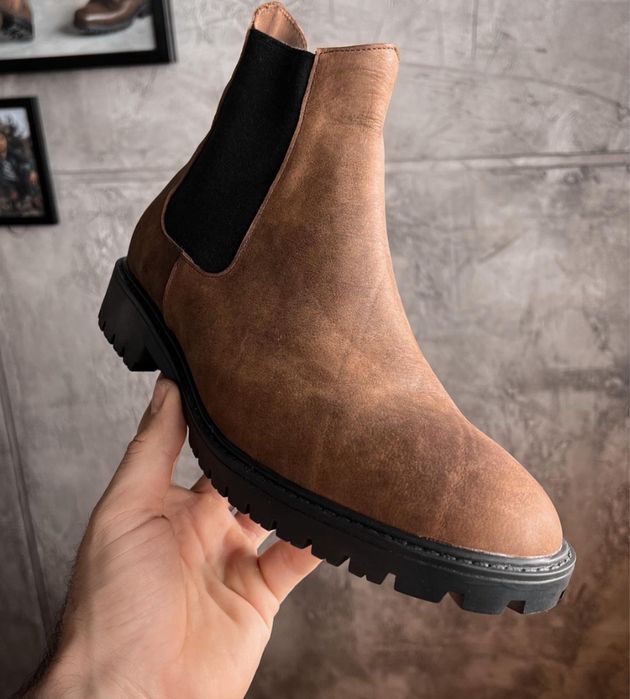 Мужской осенний ботинка Челси