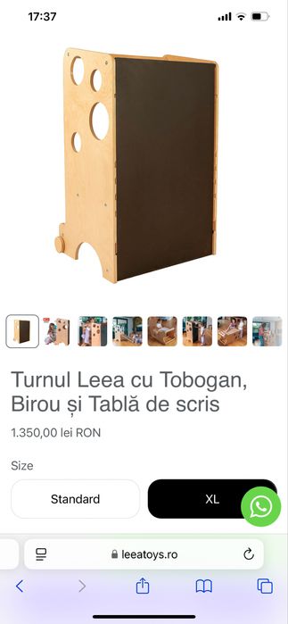 Turn de invatare gemeni Leea Tower cu toboga tabla de scris,oglinda