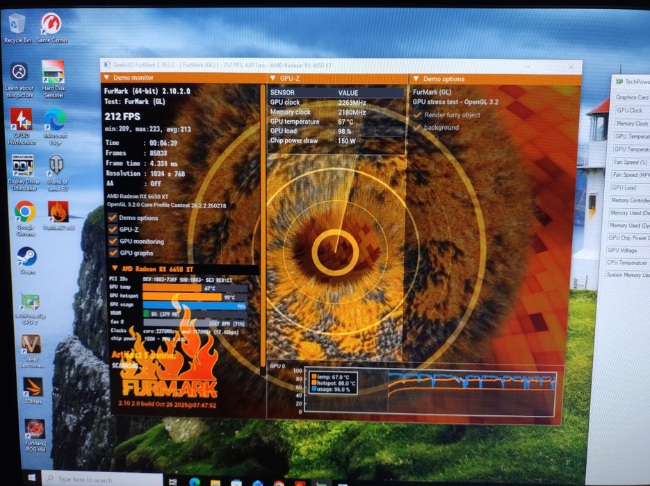 Asus rx 6650 xt 8gb placa video gaming