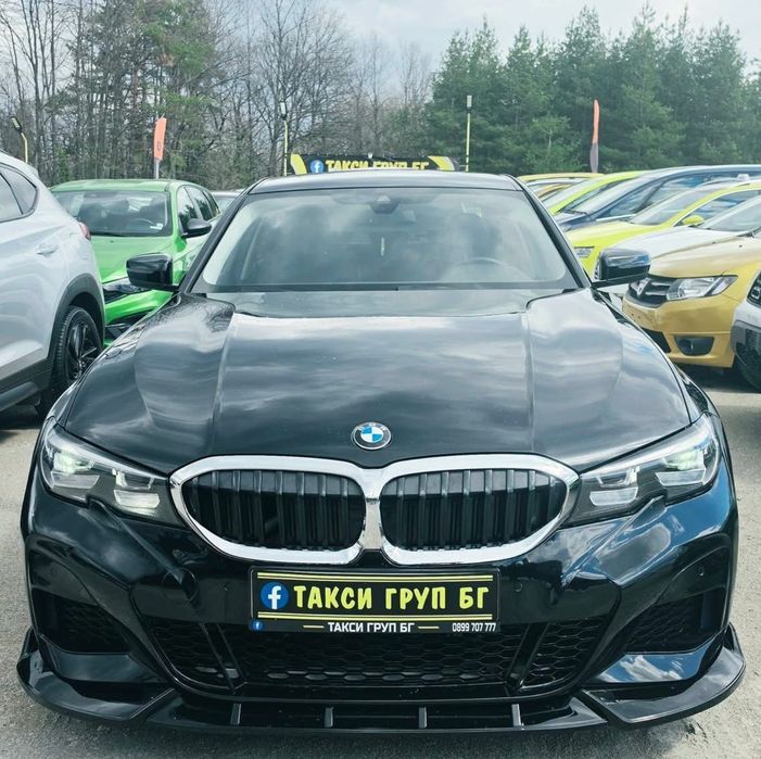 Преден Лип Спойлер BMW БМВ G20 G21 (2019-2022) – Maxton Стил – Черен Гланц НАЛИЧНА!
