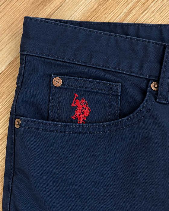 Pantaloni chino U.S. Polo Assn. bărbați bleumarin, mărimea S / 30R, Comfort Stretch