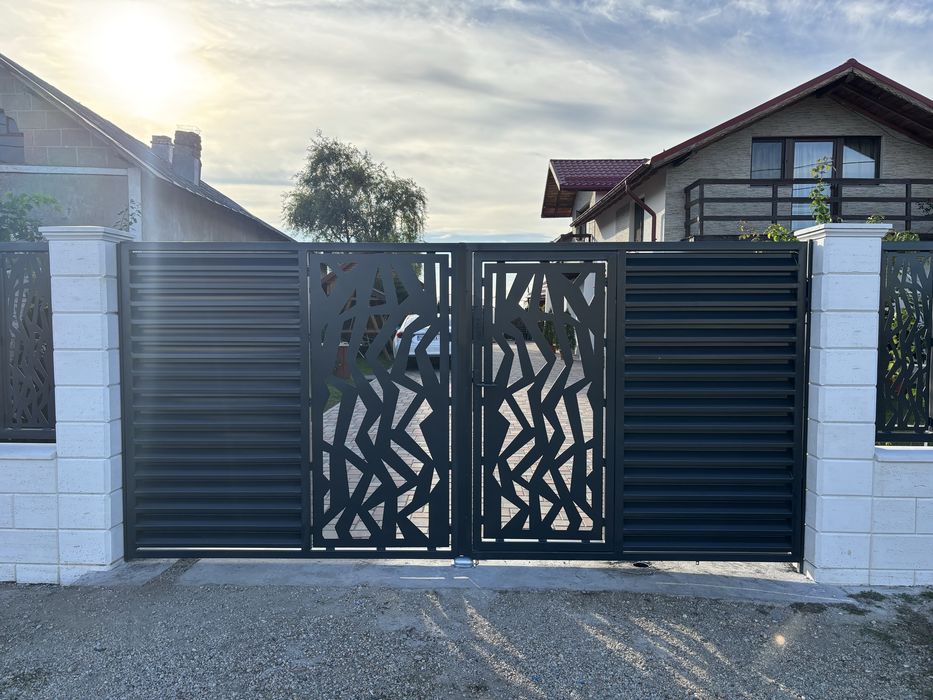 Garduri/Porti/Balustrade metalice din Tabla Decupata cu Plasma CNC